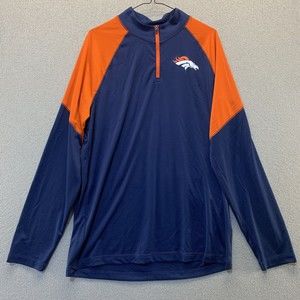 Denver Broncos NFL 1/4 Zip Pullover Team Apparel